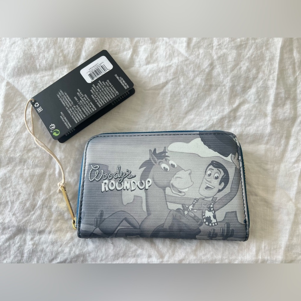Loungefly Disney Toy Story Woody’s Roundup Zippy Wallet NWT